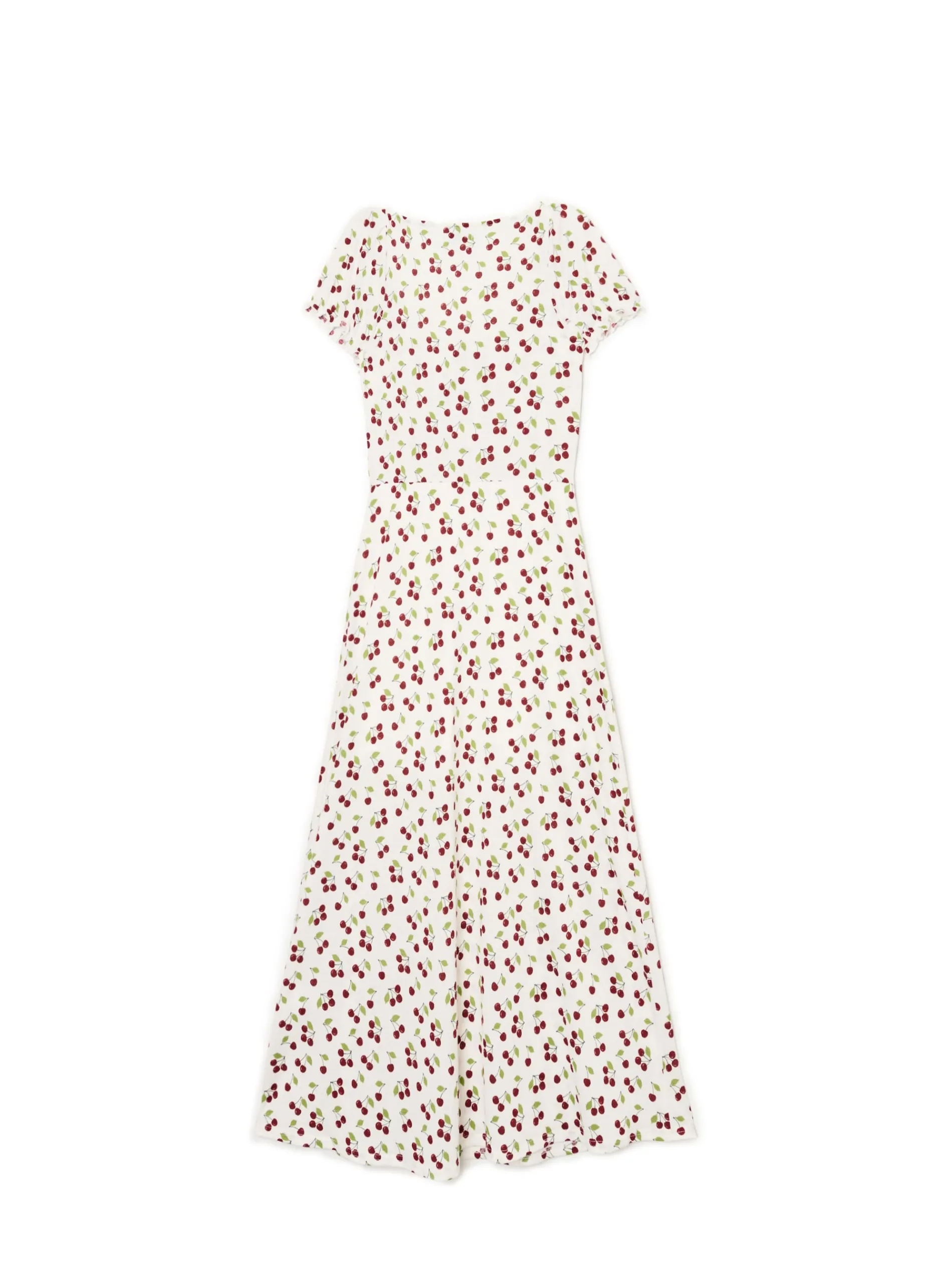 Cropp Sukienki, Kombinezony*Sukienka midi w wiśnie