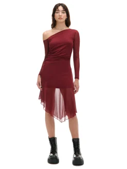 Cropp Sukienki, Kombinezony*Sukienka midi z odkrytym ramieniem