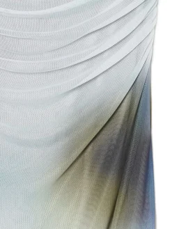 Cropp Sukienki, Kombinezony*Sukienka midi z ozdobnymi marszczeniami