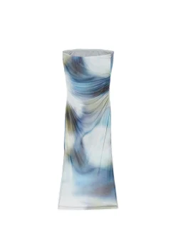 Cropp Sukienki, Kombinezony*Sukienka midi z ozdobnymi marszczeniami