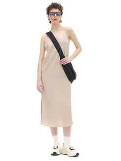 Cropp Sukienki, Kombinezony*Sukienka midi z wiskozy i lnu