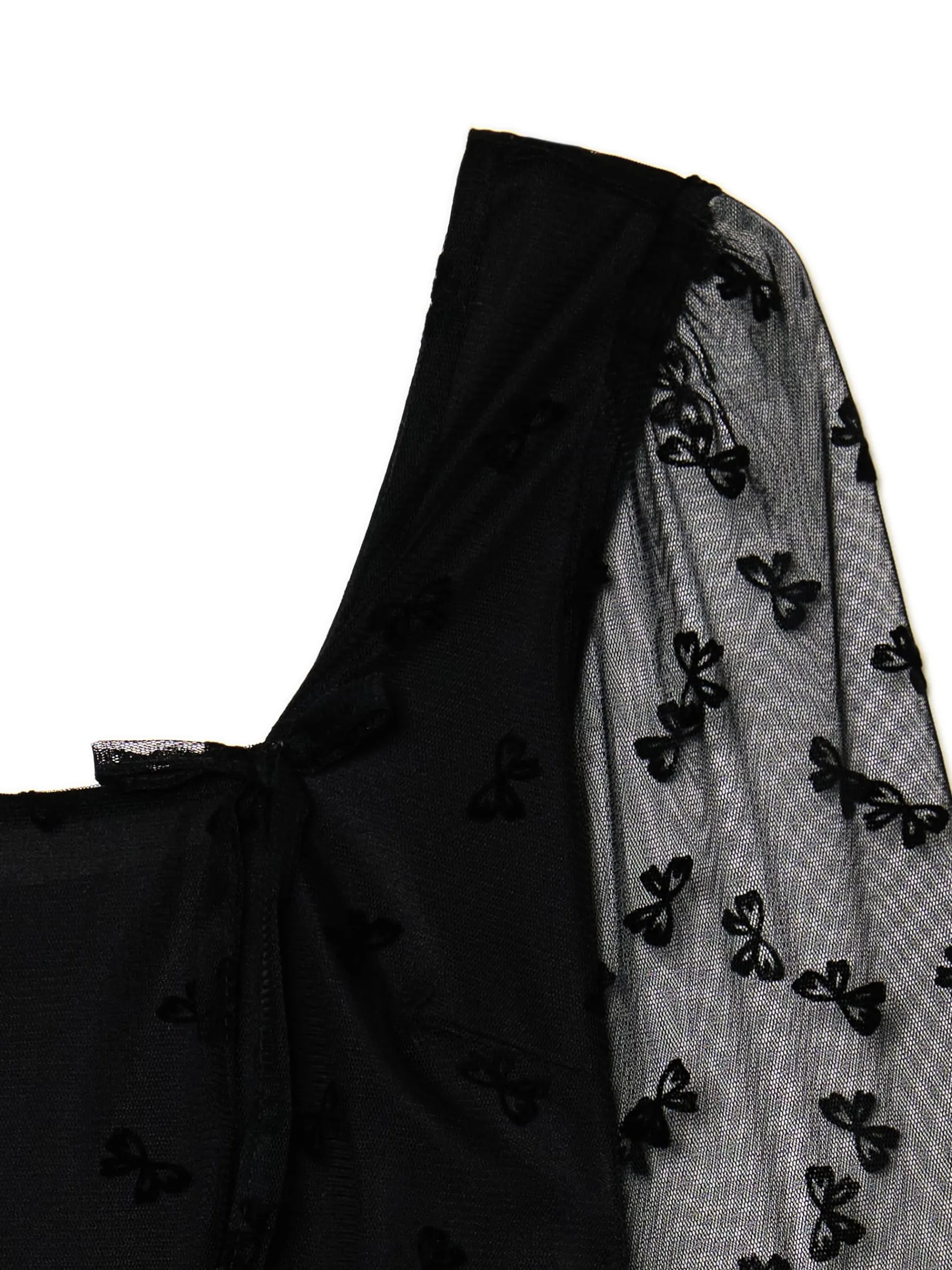 Cropp Sukienki, Kombinezony*Sukienka mini z dekoracyjną siateczką