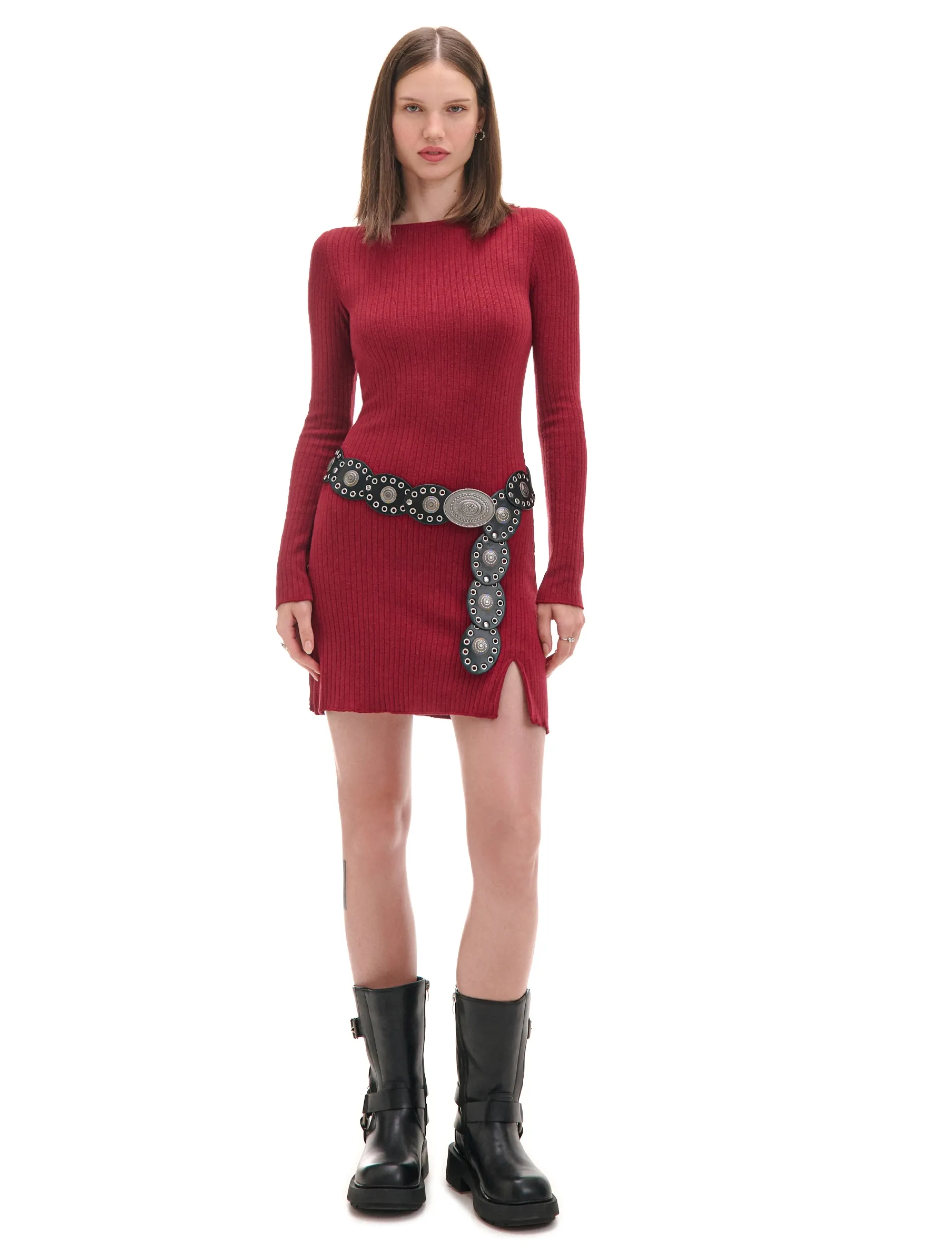 Cropp Sukienki, Kombinezony*Sukienka mini z długimi rękawami