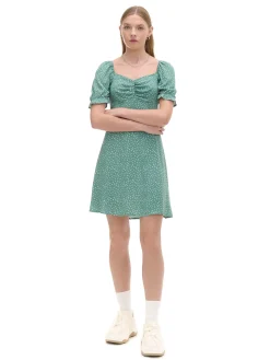 Cropp Sukienki, Kombinezony*Sukienka mini z kwiatowym wzorem all over