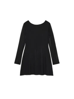 Cropp Sukienki, Kombinezony*Sukienka mini z siateczkowymi panelami