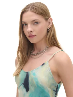 Cropp Sukienki, Kombinezony*Sukienka na ramiączkach z wiskozy