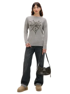 Cropp Swetry*Sweter oversize z nadrukiem serca