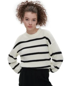 Cropp Swetry*Sweter w czarne paski
