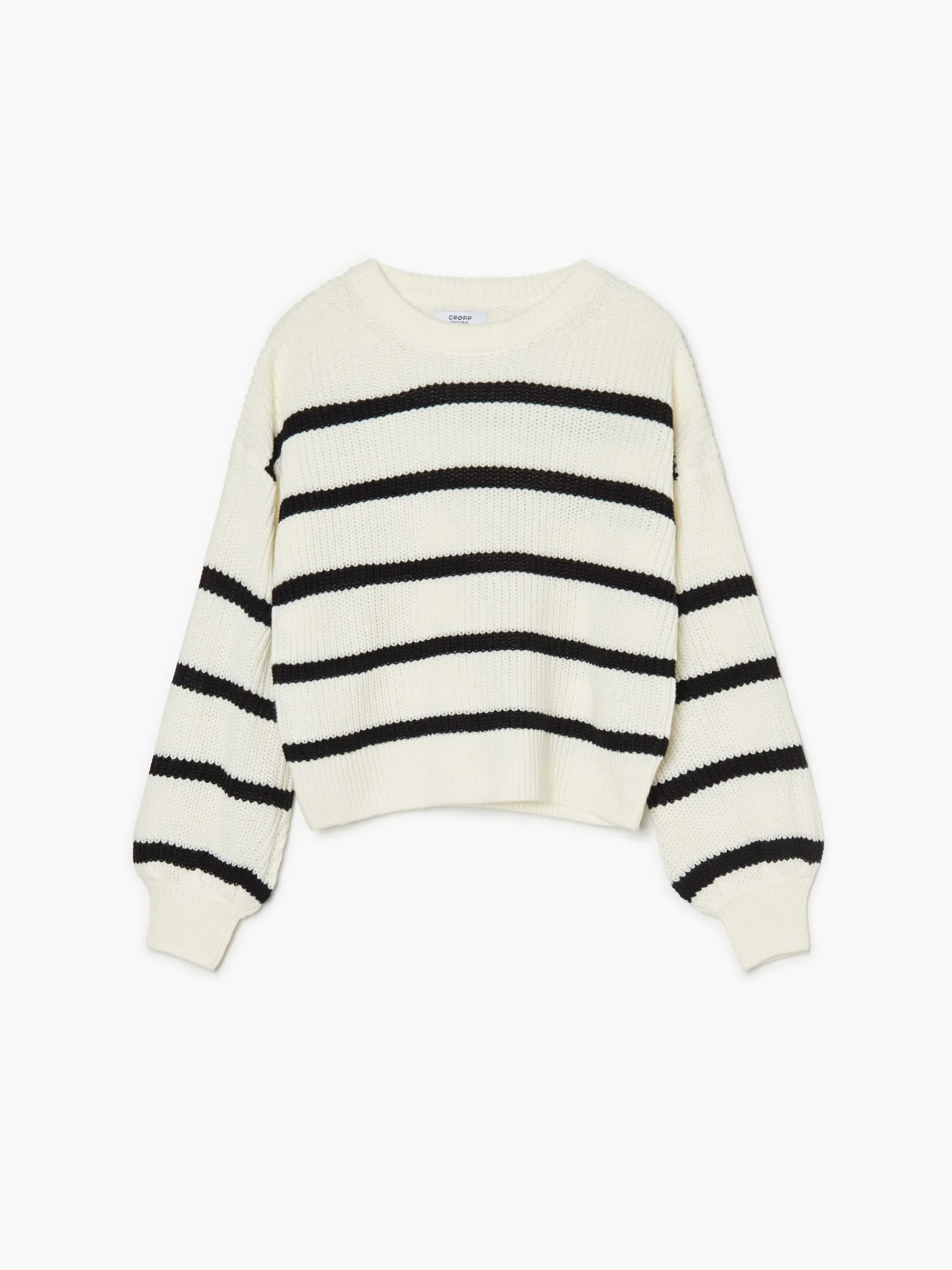 Cropp Swetry*Sweter w czarne paski