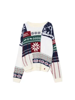 Cropp Ubrania Świąteczne|Swetry*Sweter z zimowym motywem