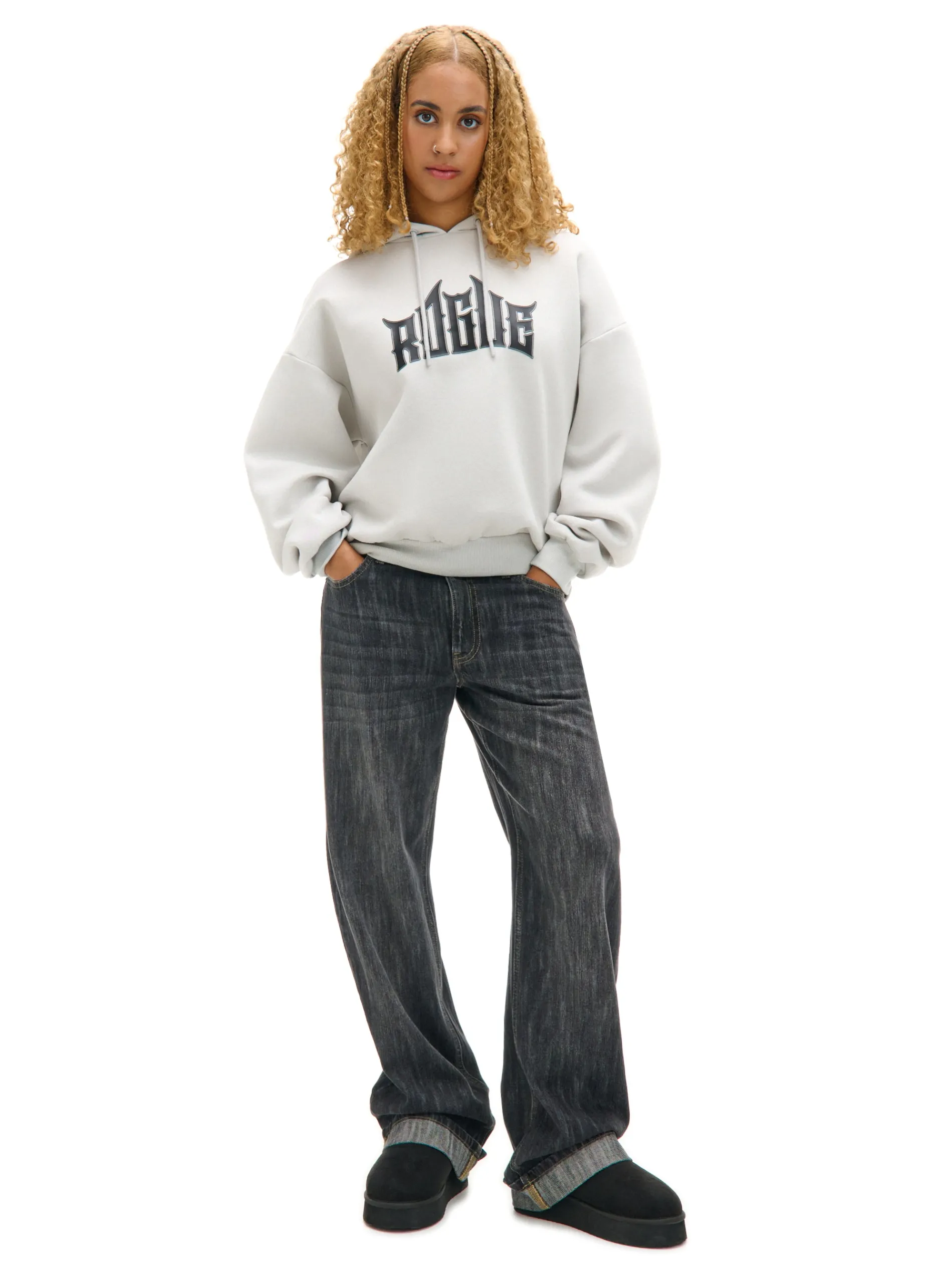 Cropp Unisex|Unisex*Szara bluza z kapturem UNISEX