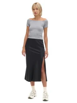 Cropp Koszulki, Topy*Szara bluzka z dodatkiem wiskozy