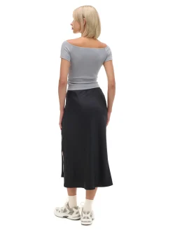 Cropp Koszulki, Topy*Szara bluzka z dodatkiem wiskozy