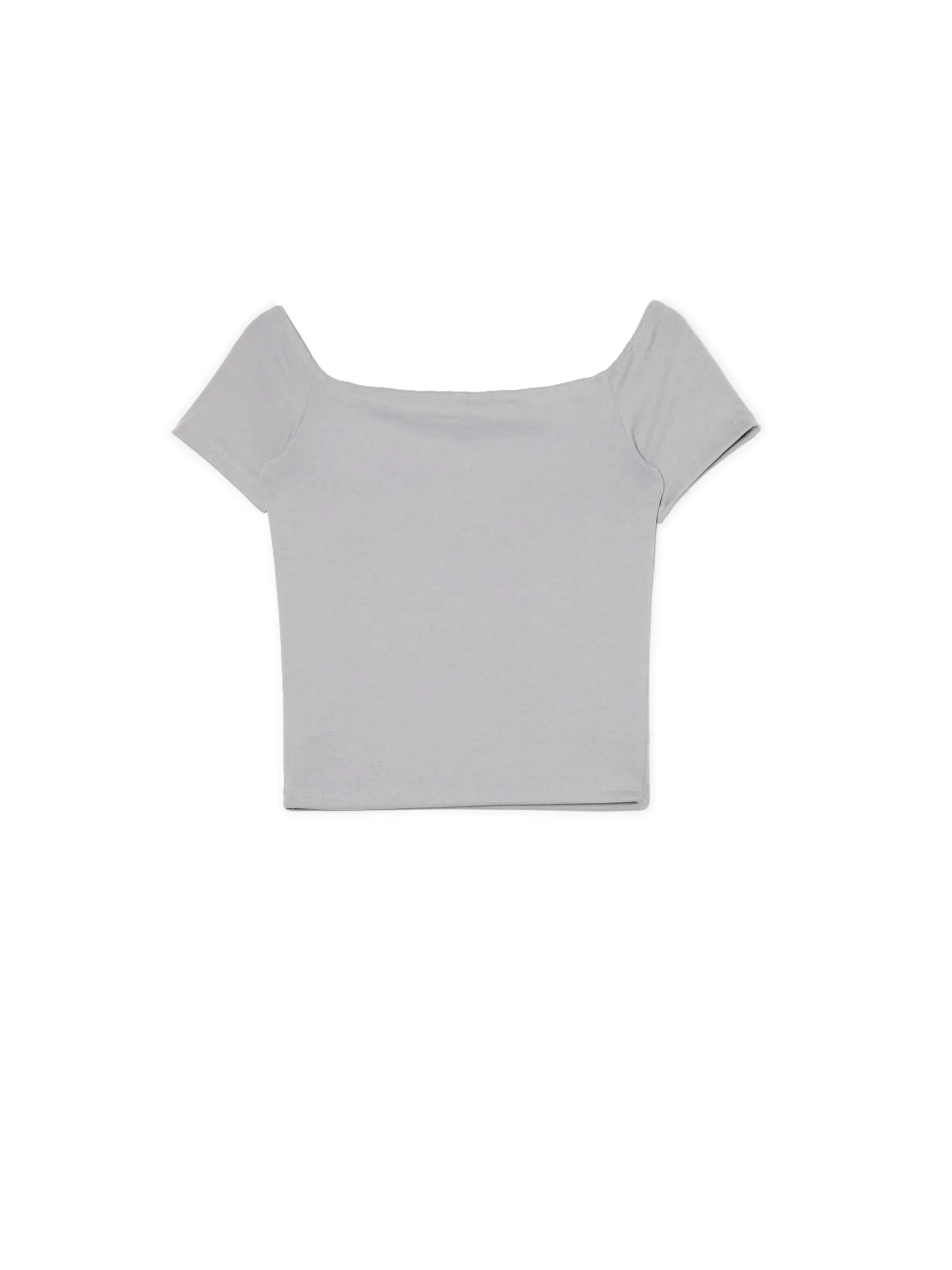 Cropp Koszulki, Topy*Szara bluzka z dodatkiem wiskozy