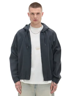 Cropp Denim*Szara jeansowa kurtka z kapturem