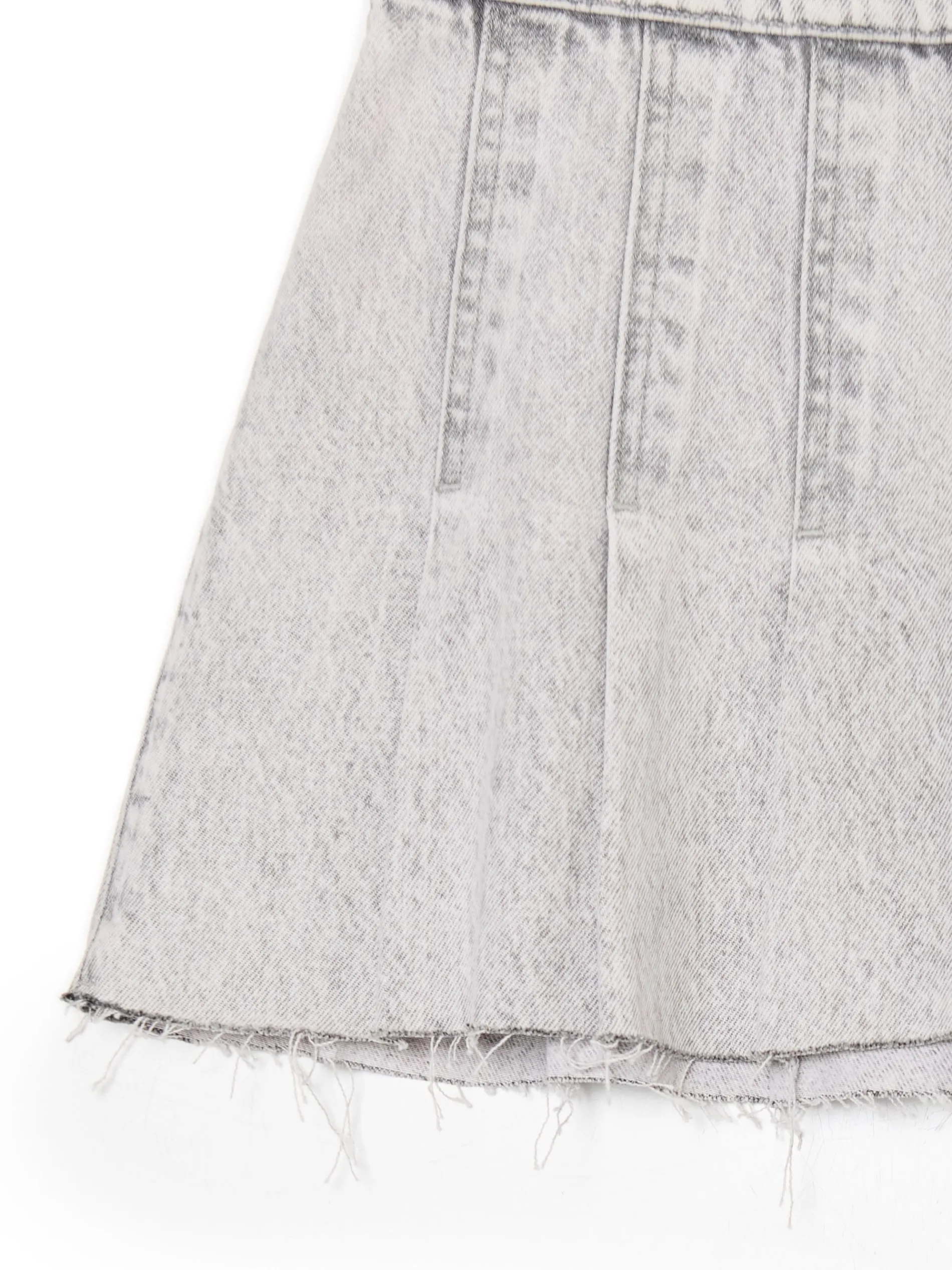 Cropp Spódnice|Sety*Szara jeansowa spódniczka z zakładkami