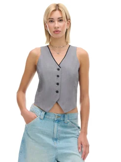 Cropp Koszulki, Topy*Szara kamizelka