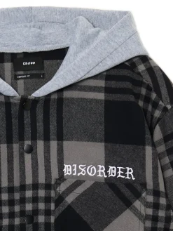 Cropp Koszule*Szara koszula z kapturem i kieszeniami