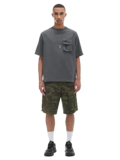 Cropp Koszulki*Szara koszulka z kieszenią