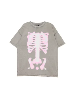 Cropp Unisex|Unisex*Szara koszulka z nadrukiem UNISEX