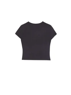 Cropp Koszulki, Topy*Szara koszulka z wiskozą