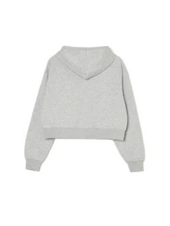 Cropp Bluzy*Szara krótka bluza z motylem