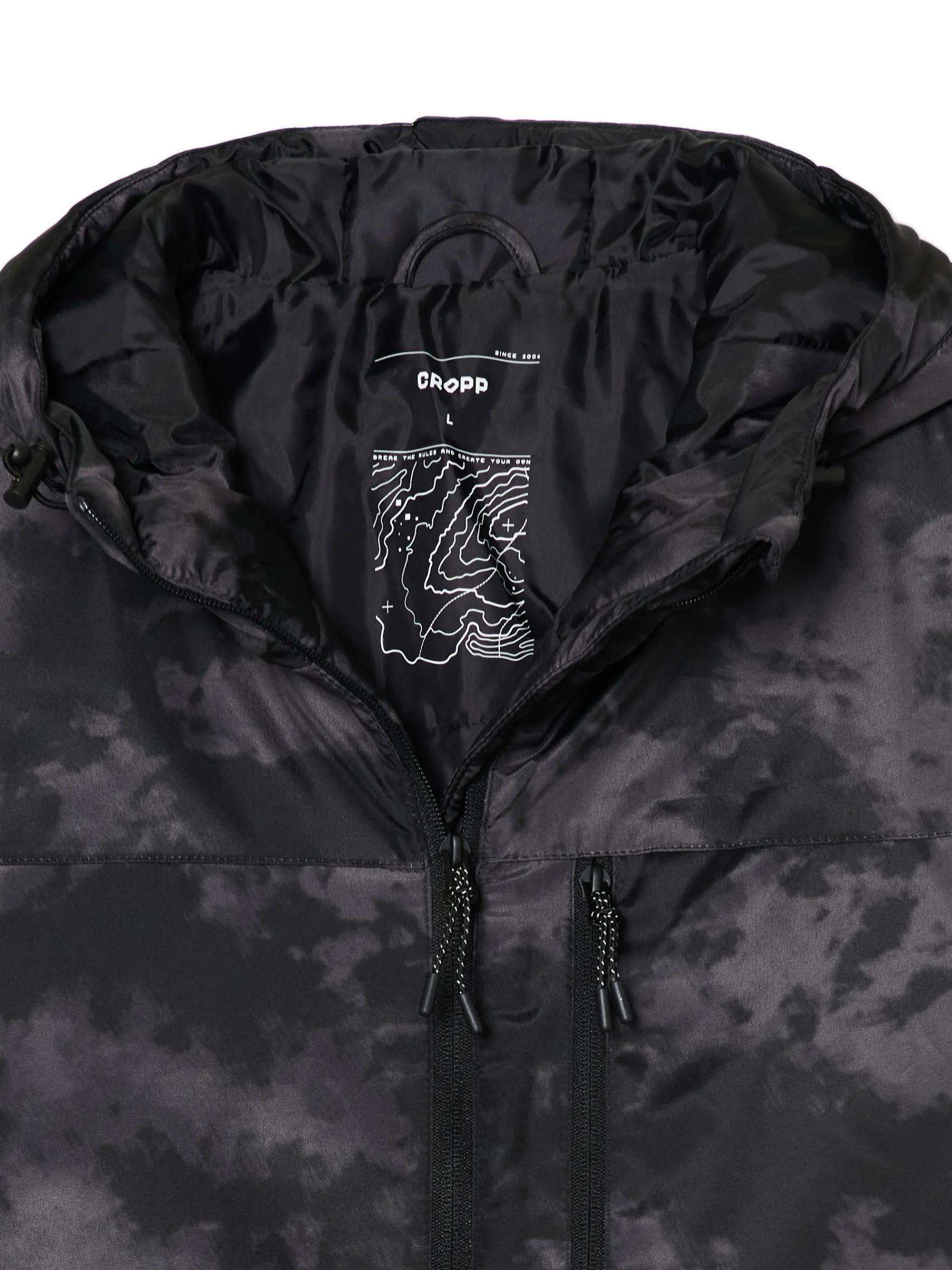 Cropp Kurtki, Płaszcze*Szara kurtka basic z kapturem