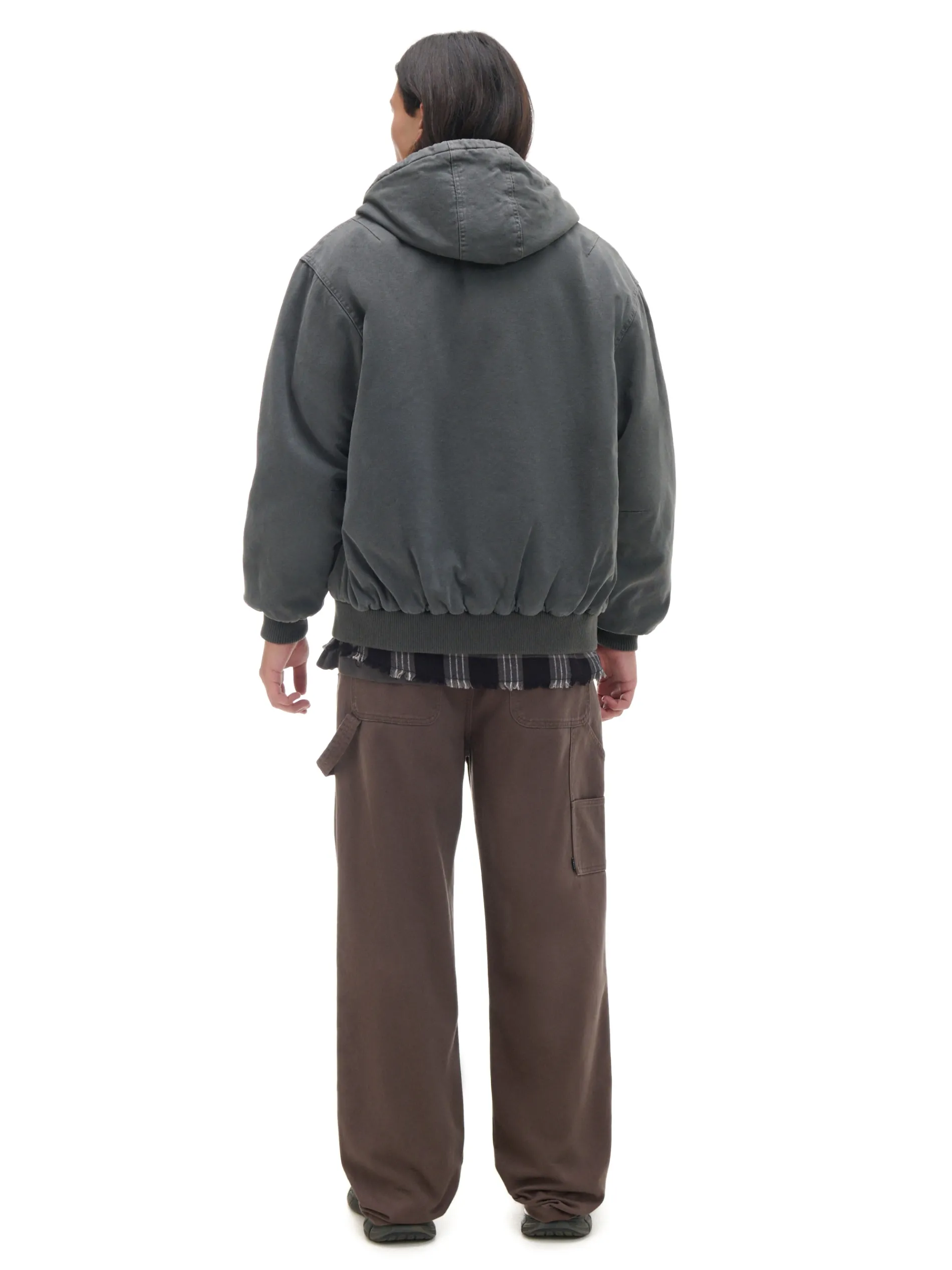 Cropp Kurtki Zimowe|Kurtki, Płaszcze*Szara kurtka bomber z kapturem