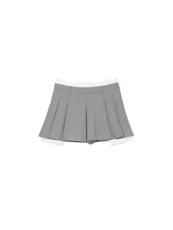 Cropp Spódnice|Sety*Szara mini z plisami