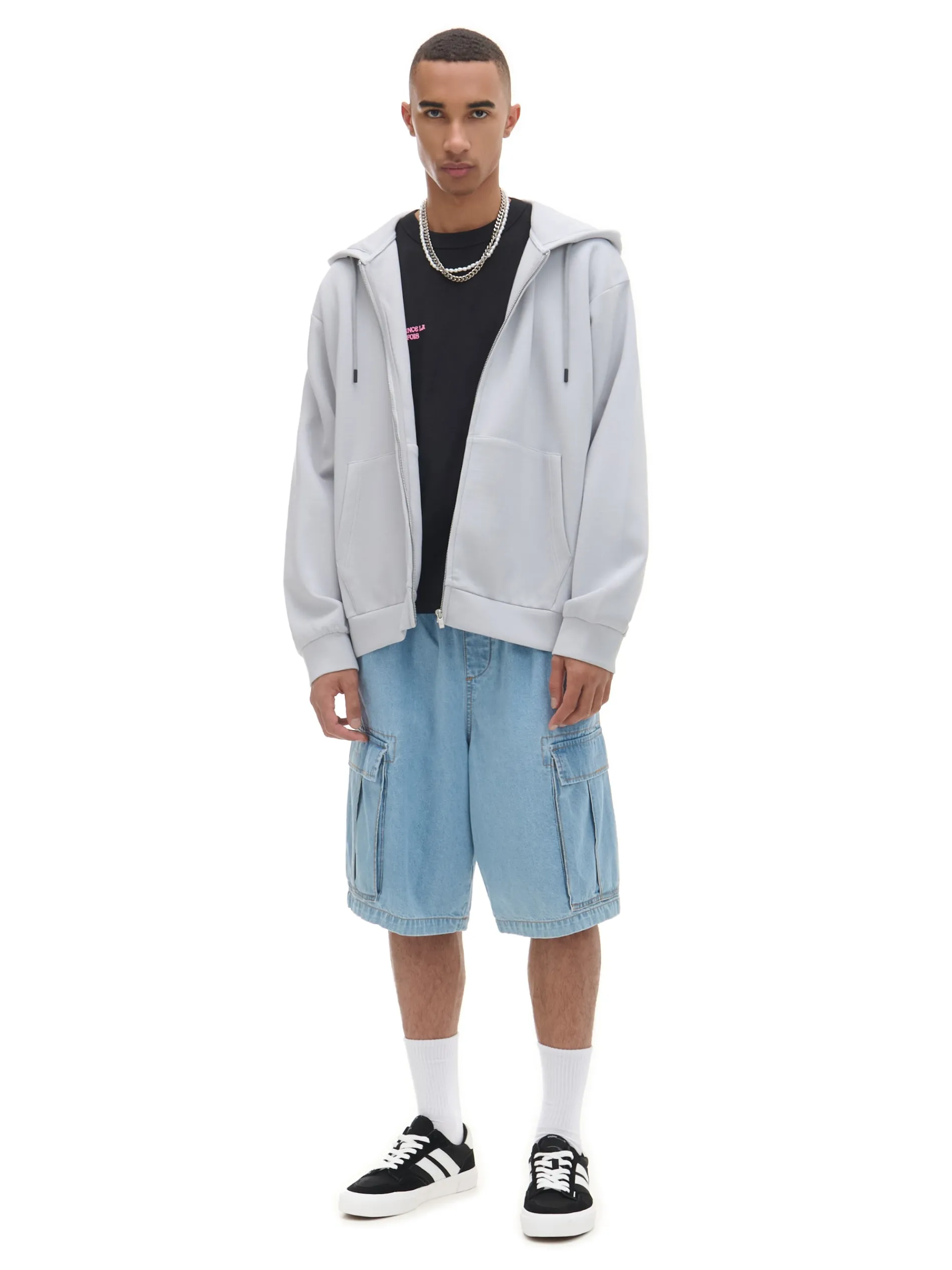 Cropp Bluzy|Sety*Szara rozpinana bluza