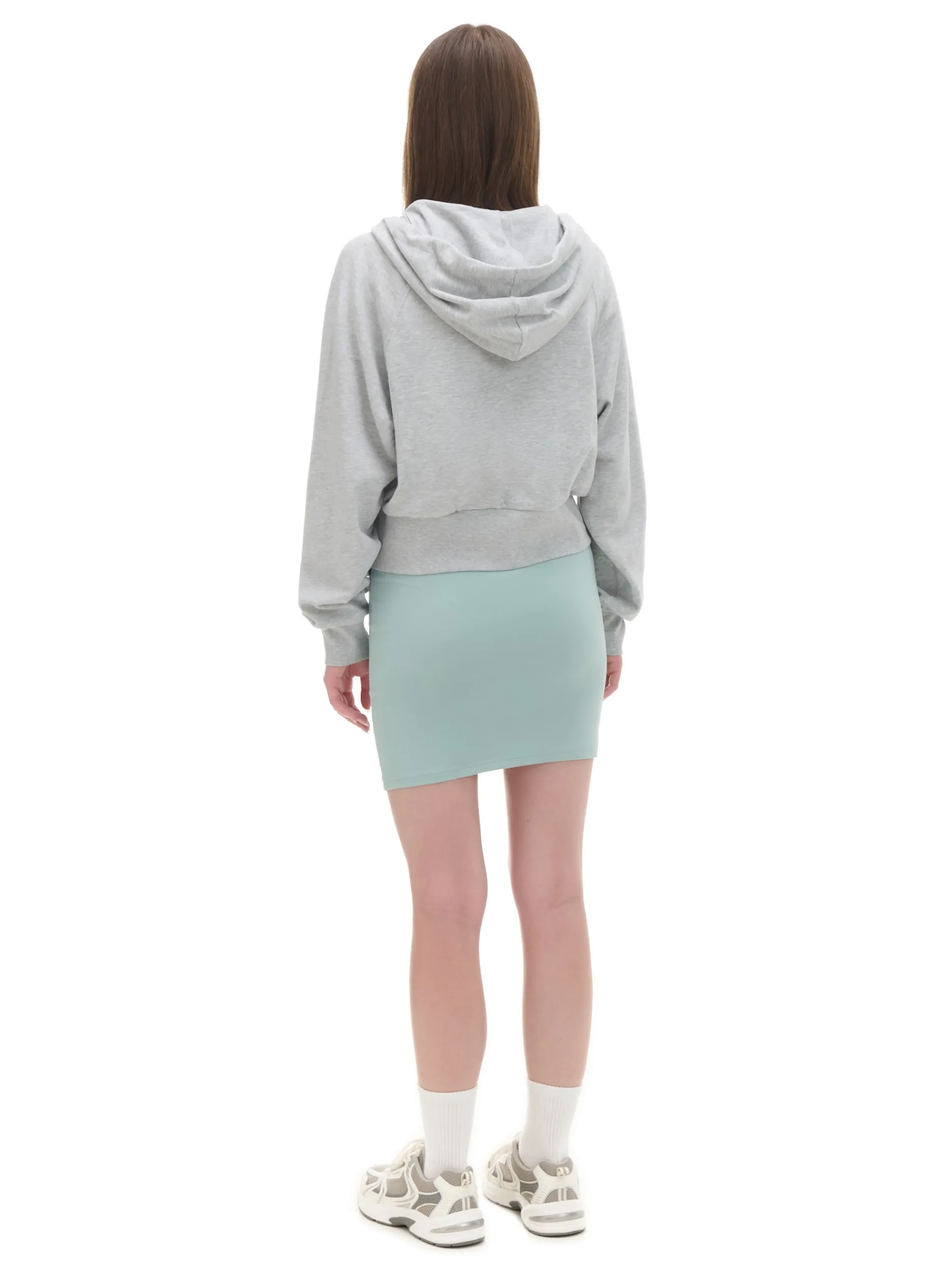 Cropp Bluzy*Szara rozpinana bluza z kapturem