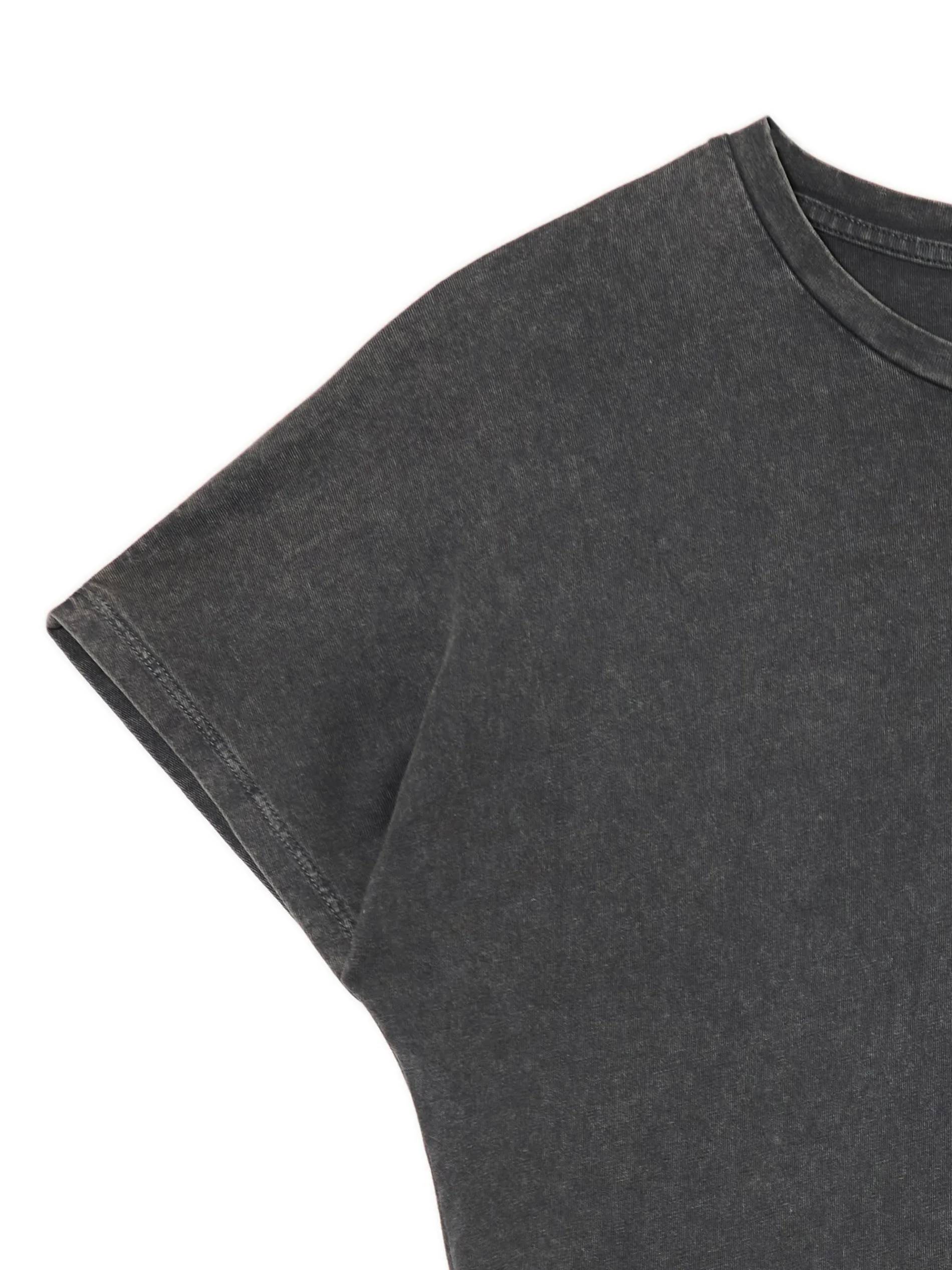 Cropp Sukienki, Kombinezony*Szara sukienka mini z marszczeniami