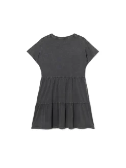 Cropp Sukienki, Kombinezony*Szara sukienka mini z marszczeniami