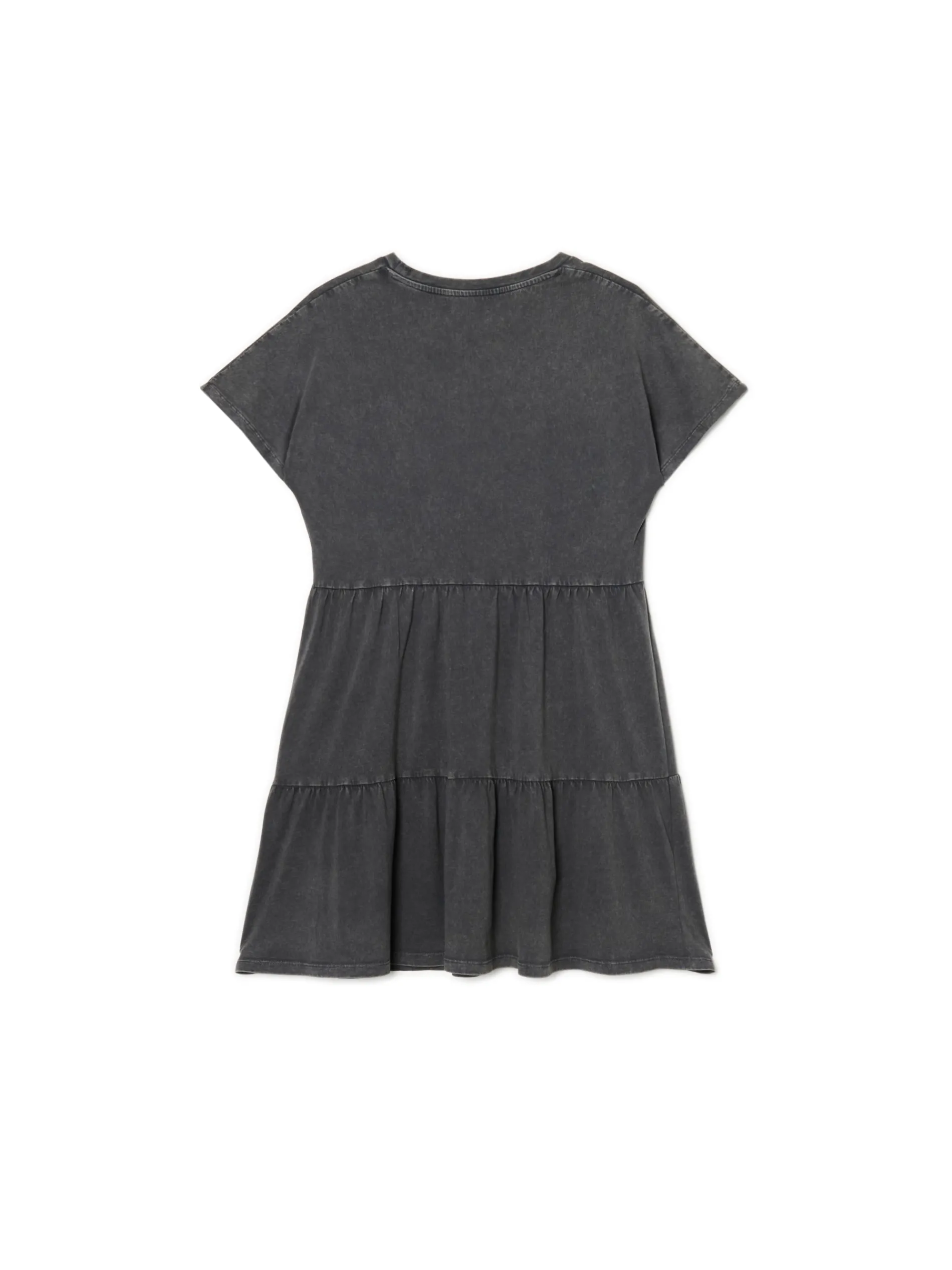 Cropp Sukienki, Kombinezony*Szara sukienka mini z marszczeniami