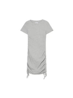 Cropp Sukienki, Kombinezony*Szara sukienka z ozdobnym marszczeniem