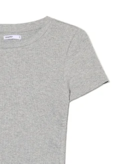 Cropp Sukienki, Kombinezony*Szara sukienka z ozdobnym marszczeniem