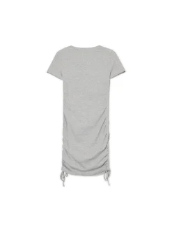 Cropp Sukienki, Kombinezony*Szara sukienka z ozdobnym marszczeniem