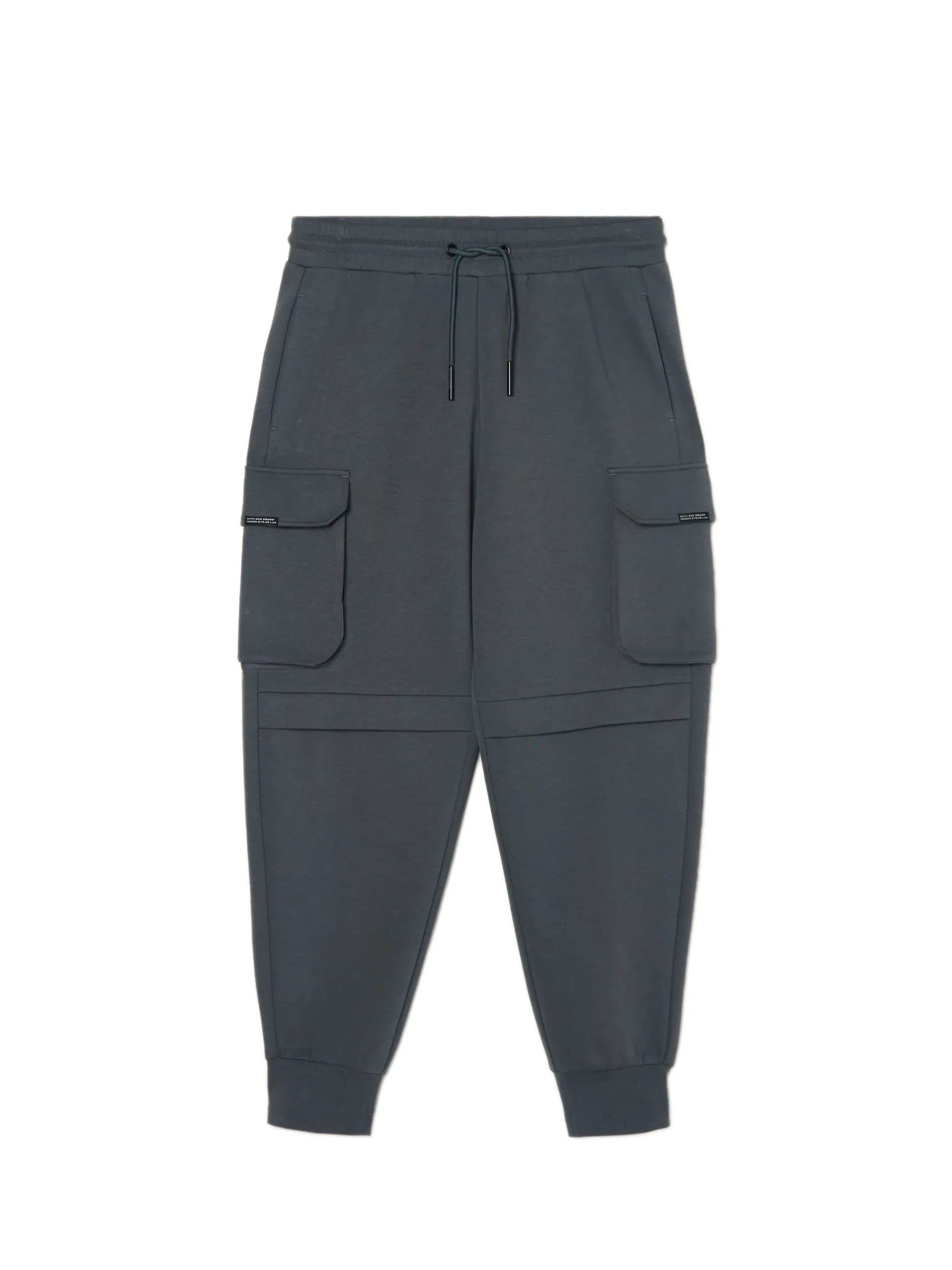 Cropp Spodnie*Szare dresowe joggery z kieszeniami