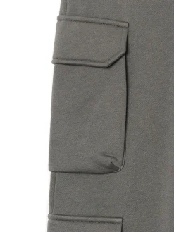 Cropp Spodnie*Szare dresowe joggery z kieszeniami cargo