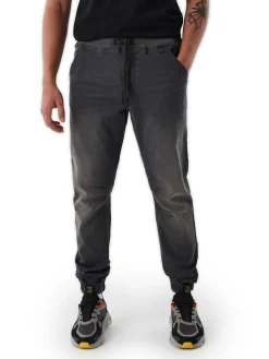 Cropp Jeansy*Szare jeansowe joggery