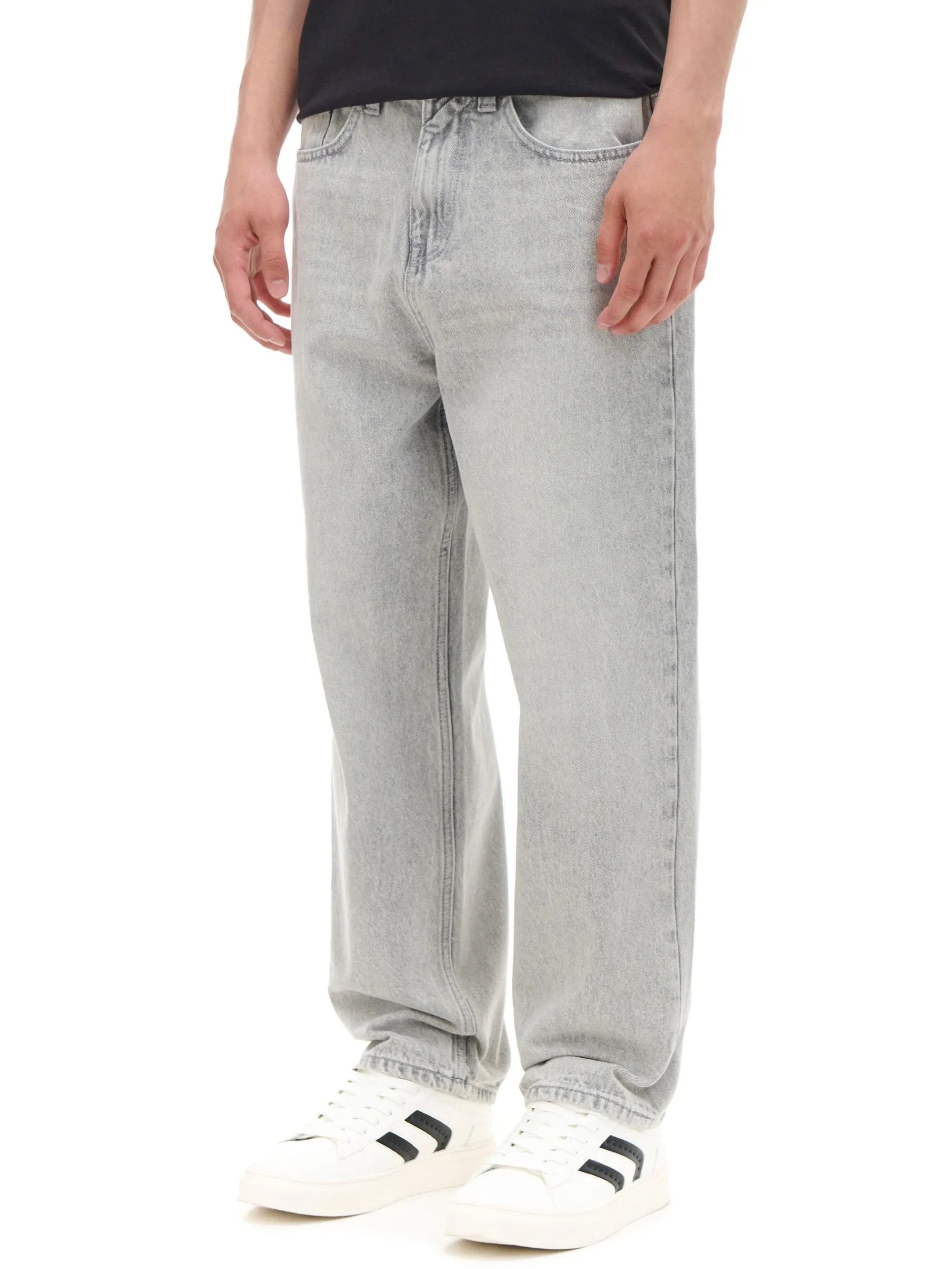 Cropp Jeansy*Szare jeansy loose