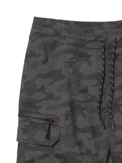 Cropp Spodnie*Szare joggery basic z kieszeniami cargo