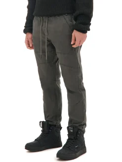 Cropp Spodnie*Szare joggery z kieszeniami cargo