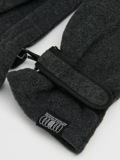 Cropp Rękawiczki|Basic*Szare rękawiczki z karabińczykiem