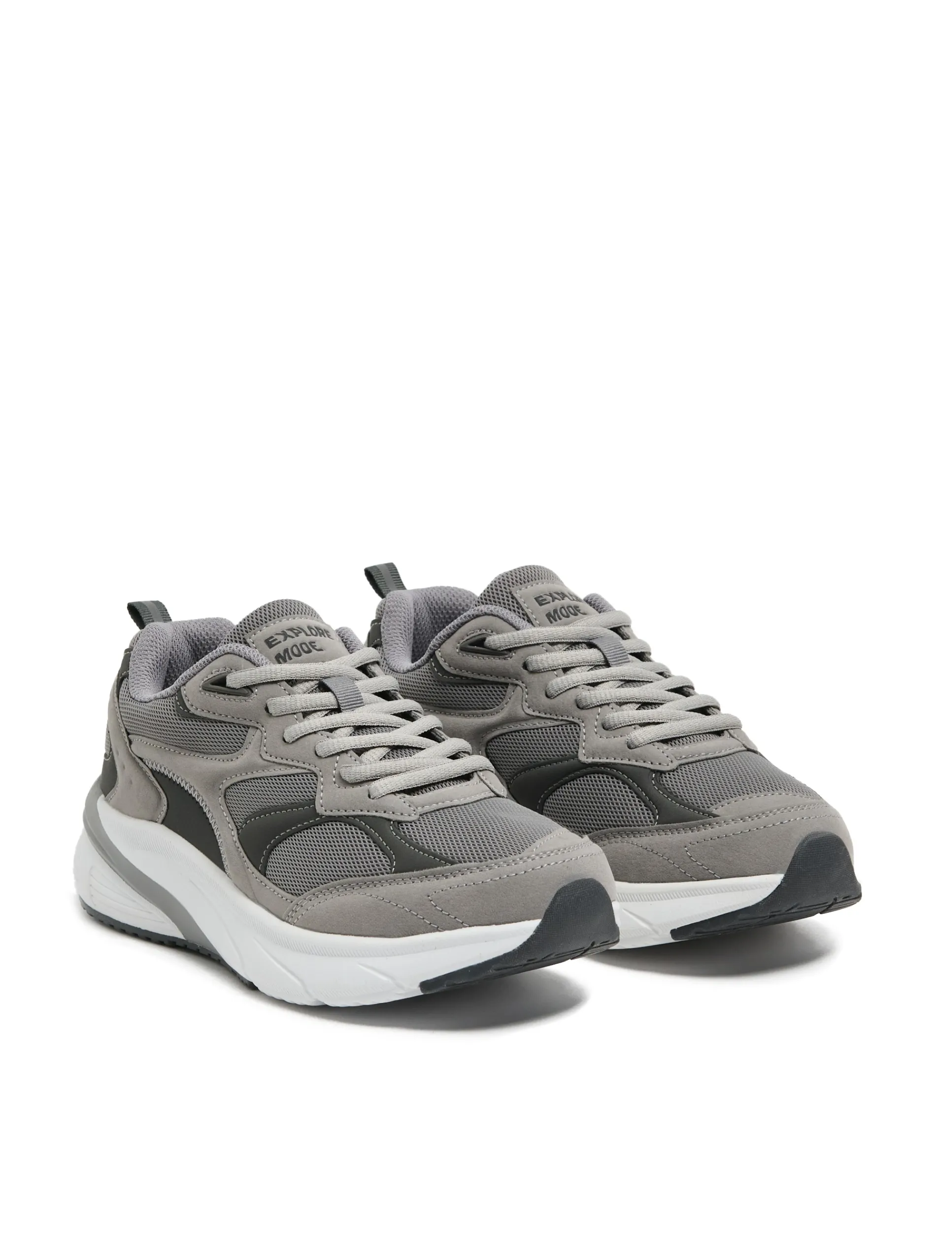 Cropp Sneakersy*Szare sneakersy z solidną podeszwą