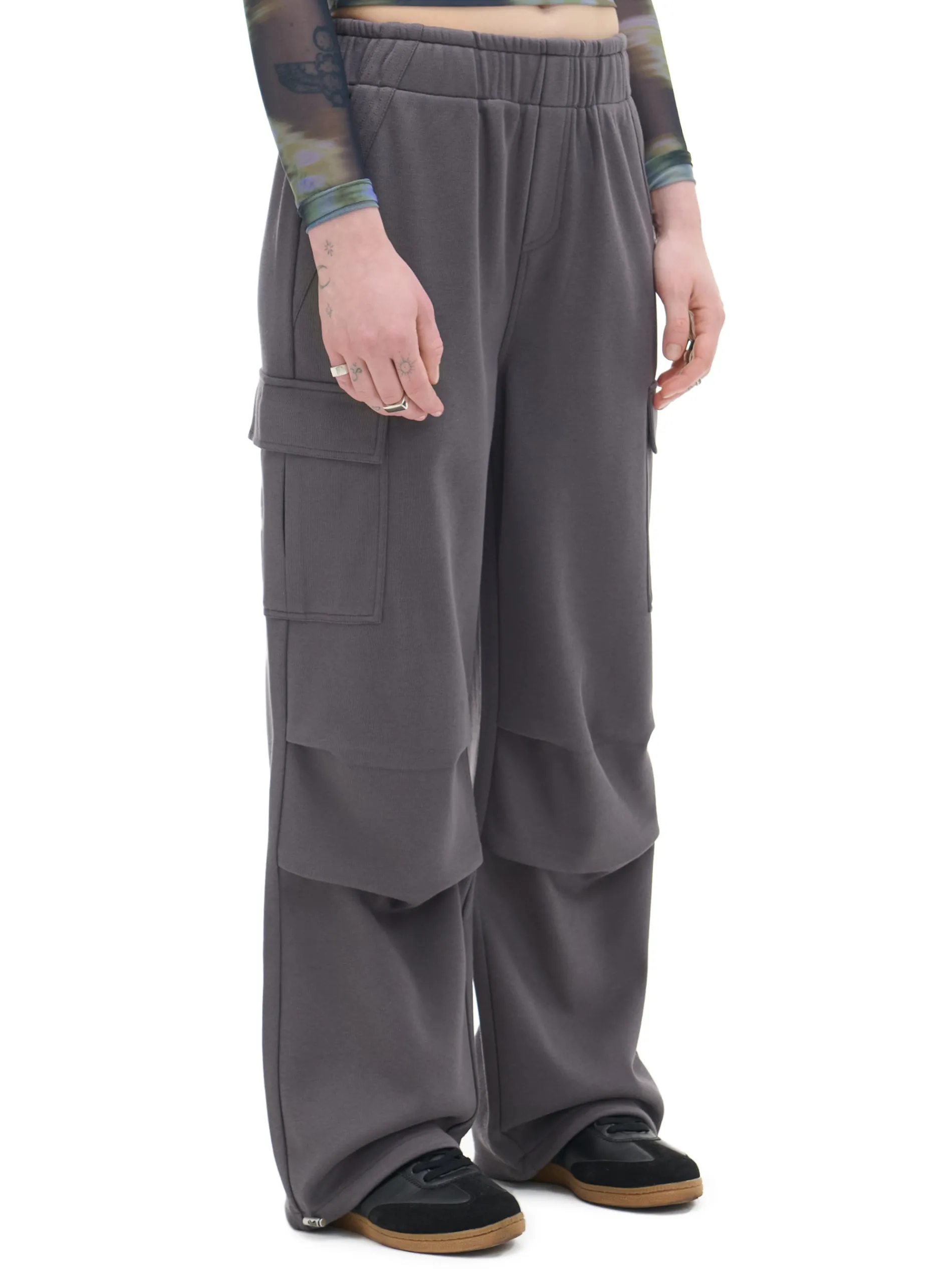 Cropp Spodnie*Szare spodnie cargo