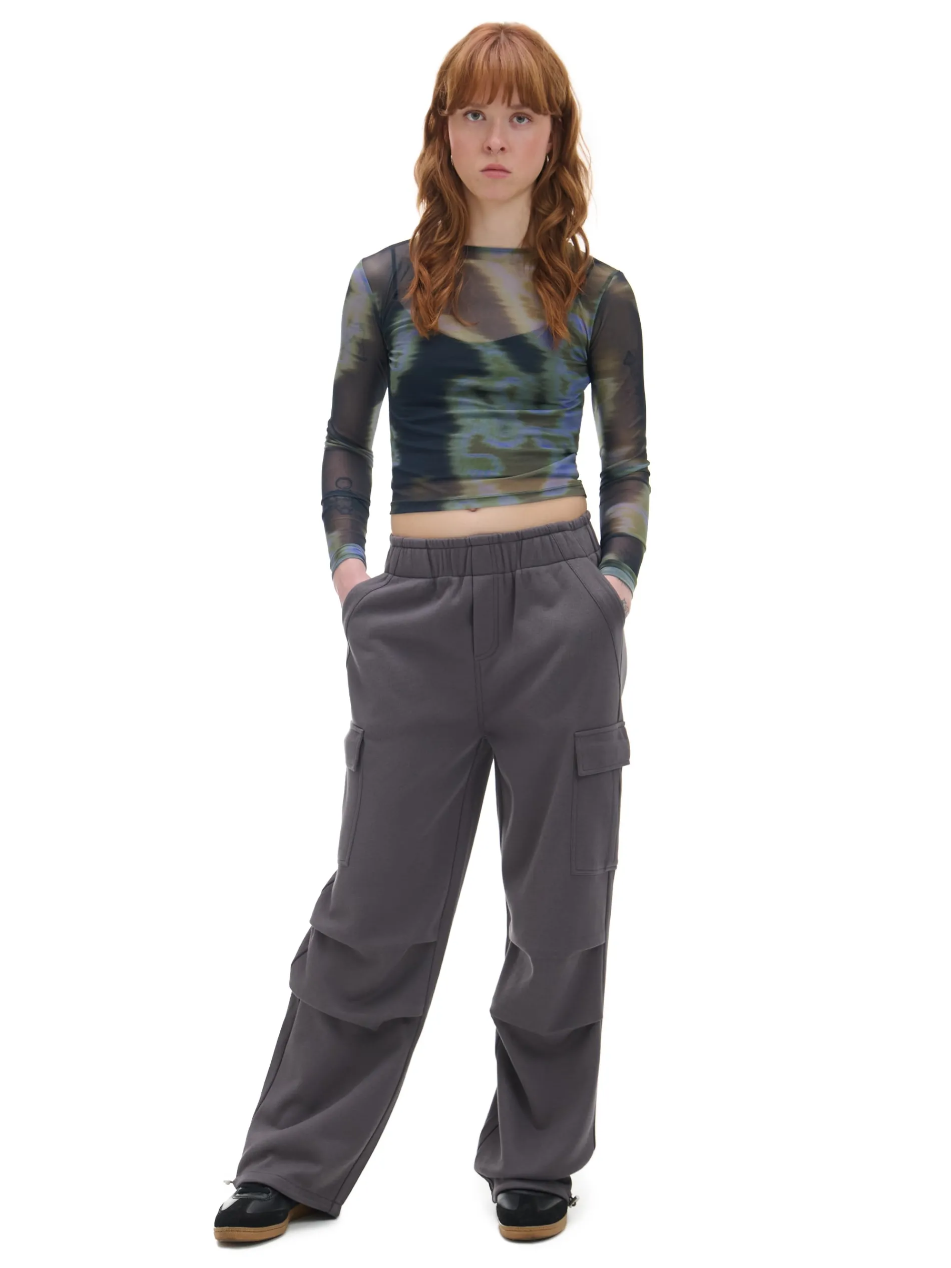 Cropp Spodnie*Szare spodnie cargo