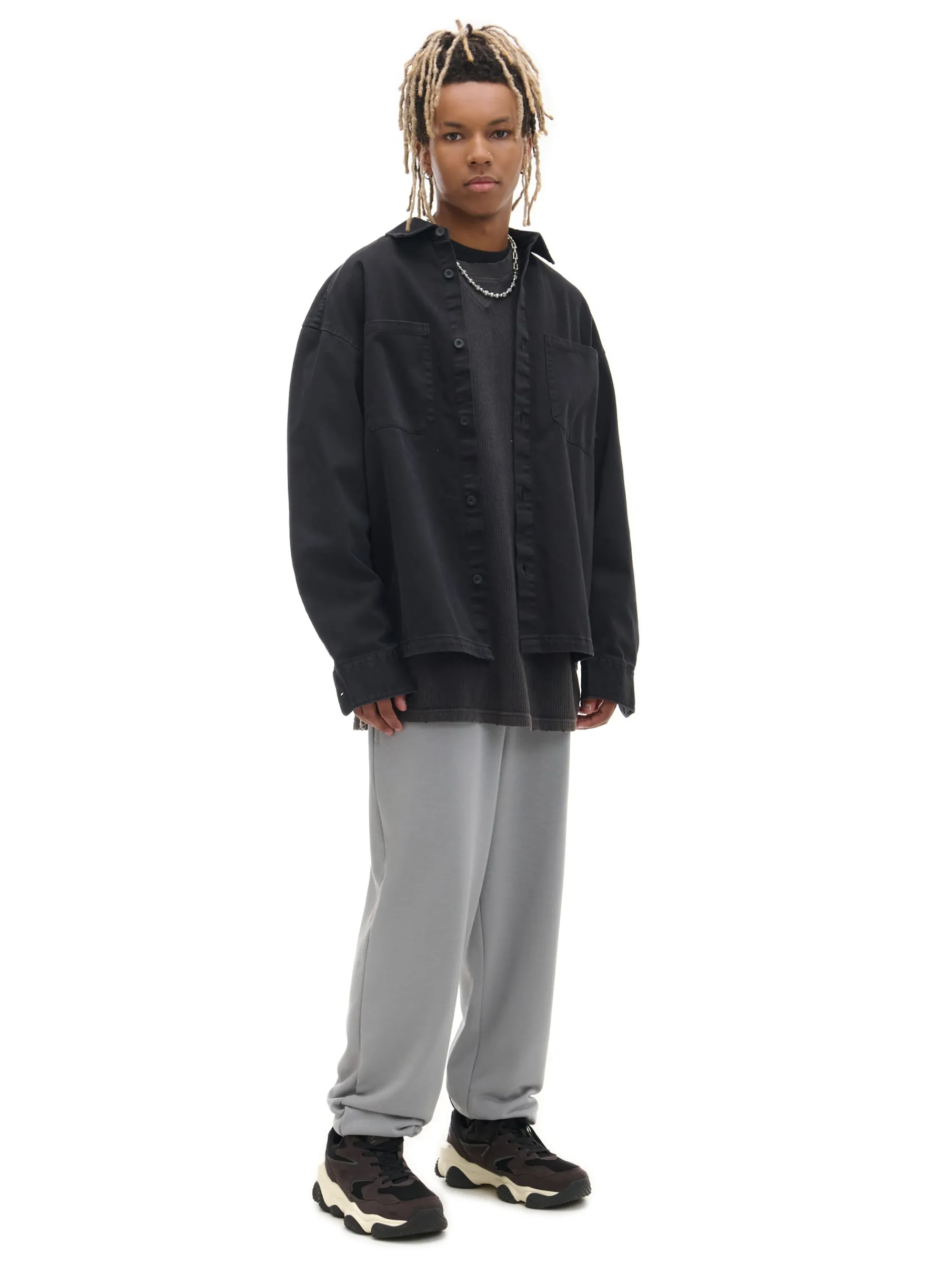 Cropp Spodnie*Szare spodnie dresowe joggery basic