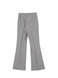 Cropp Spodnie*Szare spodnie flare w kant