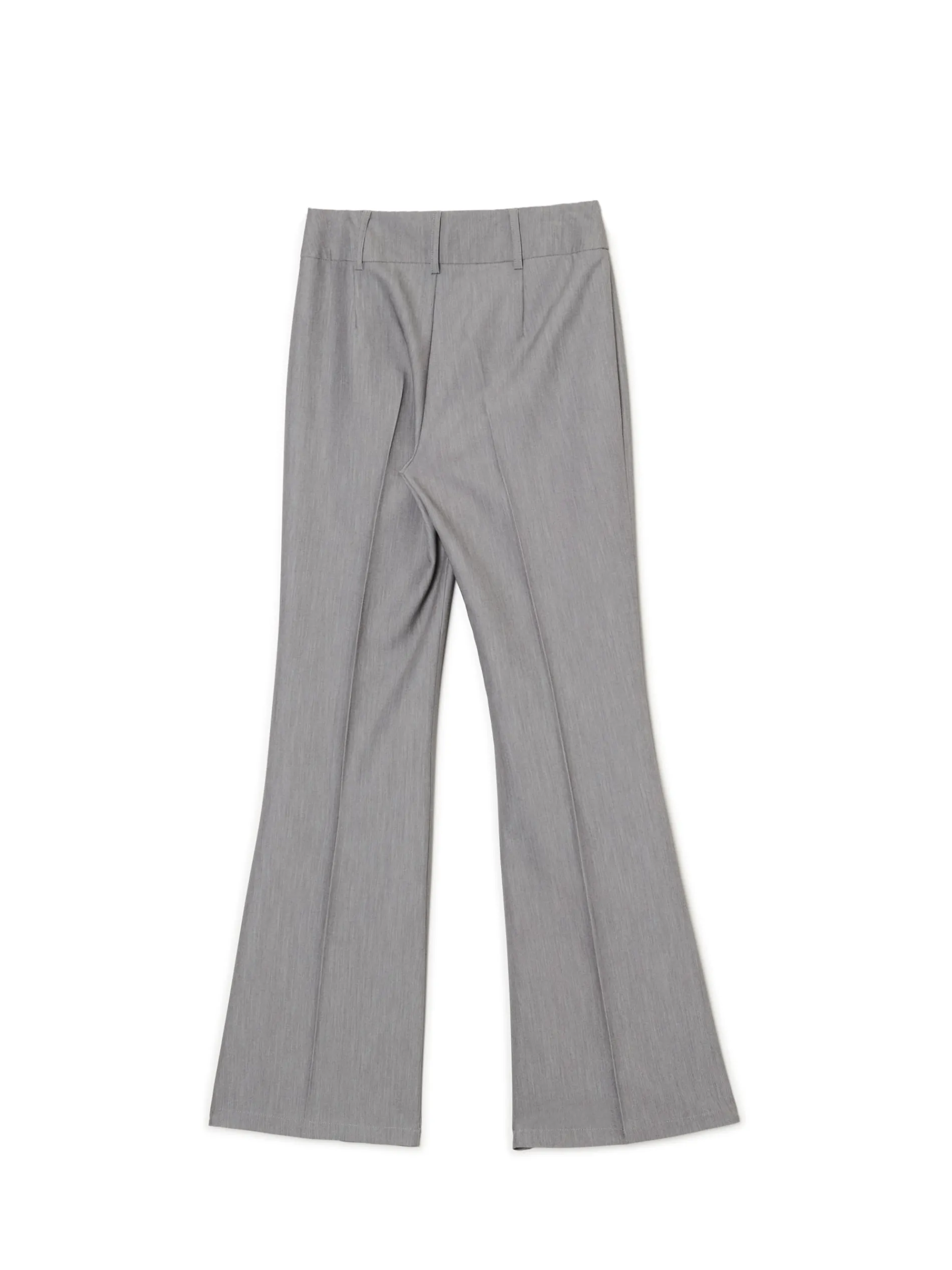 Cropp Spodnie*Szare spodnie flare w kant